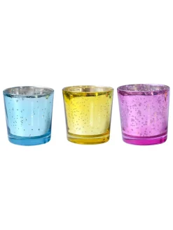 3 Lotus Mercury Votive Candle Holder for Table