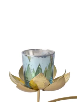 3 Lotus Mercury Votive Candle Holder for Table