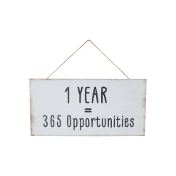 1 YEAR = 365 Opportunities - Wall Hanging Plaque