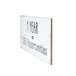 1 YEAR = 365 Opportunities - Wall Hanging Plaque