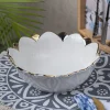 Antique Off White Ceramic Serving Dish - 21 x 21 x 7CM