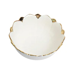 Antique Off White Ceramic Serving Dish - 15 x 15 x 6CM