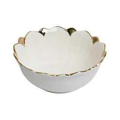 Antique Off White Ceramic Serving Dish - 15 x 15 x 6CM