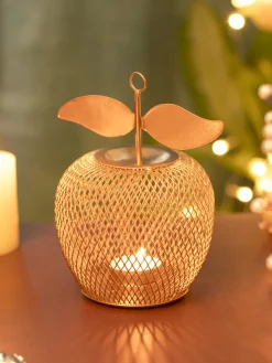 Apple T- Lite Holder - Golden & Metal