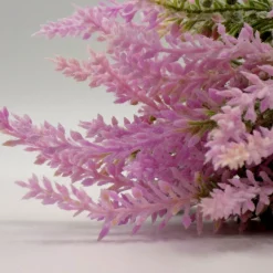 Artificial Flower Plant with Sack Bag, Pink, Jute & Plastic