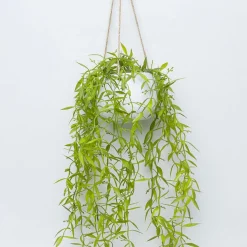 Artificial Greenery Hanging Plant With White Pot -For Home Décor