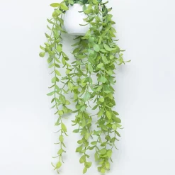 Artificial Greenery Hanging Plant With White Pot - For Wall Décor