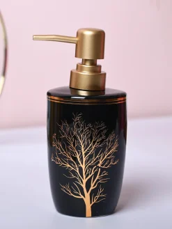 Artistic Black Ceramic Soap Dispenser