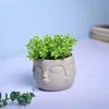 Artistic Grey Ceramic Vase