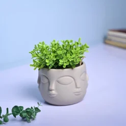 Artistic Grey Ceramic Vase