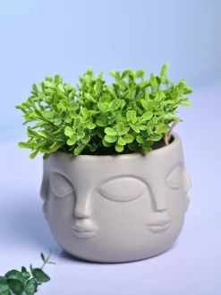 Artistic Grey Ceramic Vase