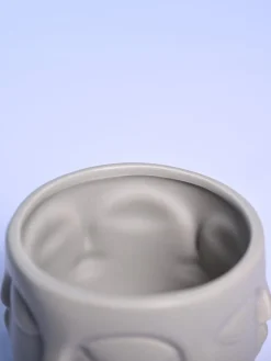 Artistic Grey Ceramic Vase