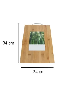 Bamboo, Chopping Board, Plain, Wooden : Finish, Multicolor