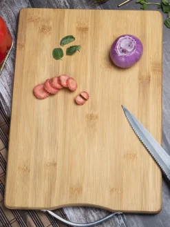Bamboo, Chopping Board, Plain, Wooden : Finish, Multicolor