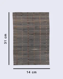 Bamboo Placemats, for Dining Table, Green Colour, Wood, Set of 4