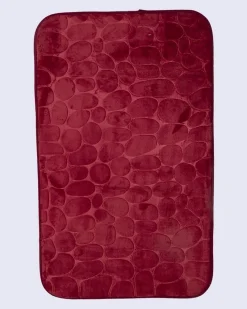 Bathroom Mat, Red, Polyester