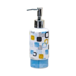 Bathroom Set of 4 - Multiple Square Print