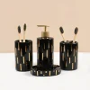 Bathroom Set Of 4 (Black)
