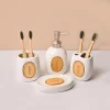 Bathroom Set (Set of 4) – White Ceramic