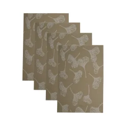 Beige Floral Pattern - Placemat Mat Set Of 4