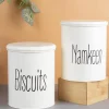 Biscuits & Namkeen Set Of 2 ( White, Each 1700 Ml )