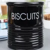 Biscuits Jar with Lid - (Black, 1700mL)