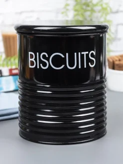 Biscuits Jar with Lid - (Black, 1700mL)
