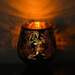 Black + Golden T-Lite Holders