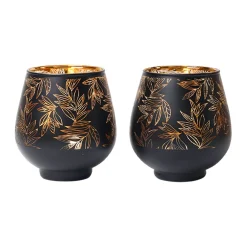 Black + Golden T-Lite Holders