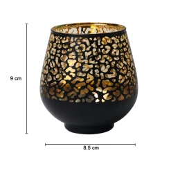 Black + Golden T-Lite Holders