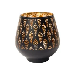 Black + Golden T-Lite Holders
