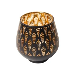 Black + Golden T-Lite Holders