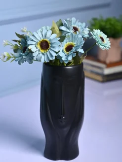 Black Glossy Ceramic Vase - Modern Artistry