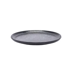 Black Melamine Dinner Set Of 18 Pcs - 6 Full & 6 Quarter Plates + 6 Bowls