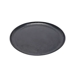 Black Melamine Dinner Set Of 18 Pcs - 6 Full & 6 Quarter Plates + 6 Bowls