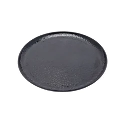 Black Melamine Dinner Set Of 18 Pcs - 6 Full & 6 Quarter Plates + 6 Bowls