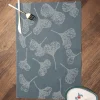 Blue Floral Pattern - Placemat Mat Set Of 4