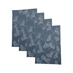 Blue Floral Pattern - Placemat Mat Set Of 4