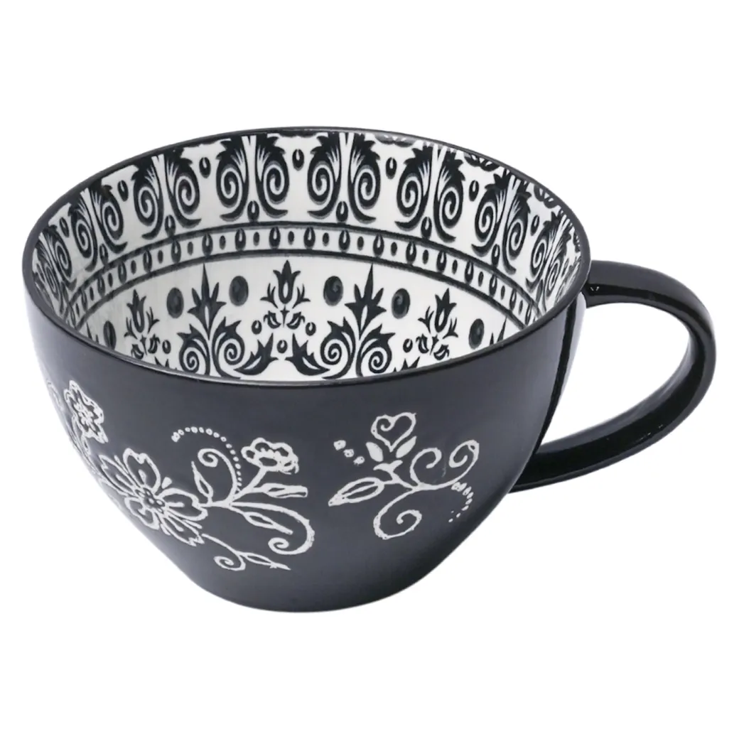 Blue Geometry 480ml Cup