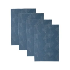 Blue Tringle Pattern - Placemat Mat Set Of 4