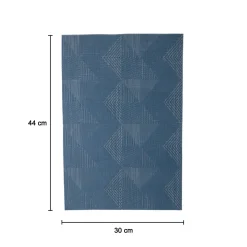 Blue Tringle Pattern - Placemat Mat Set Of 4