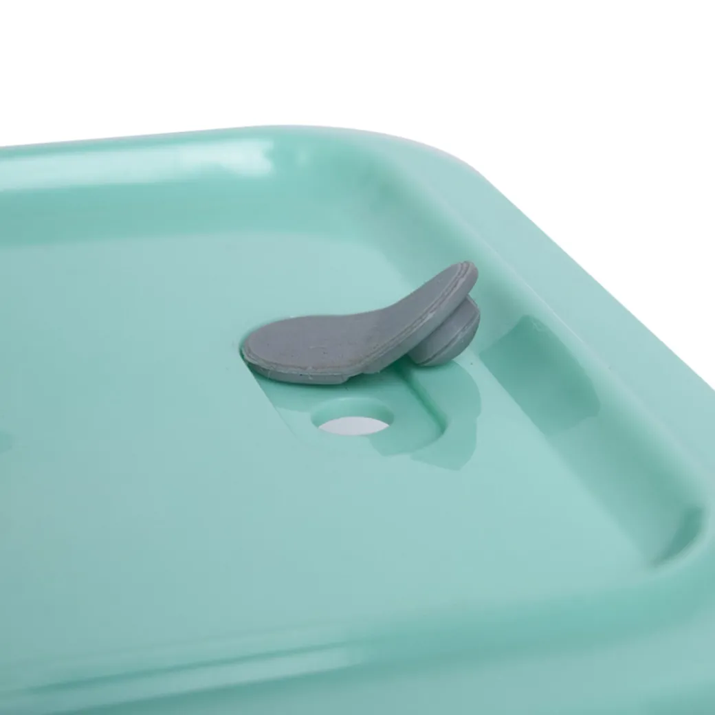 Borosilicate Food Containers (Pack of 2 - 340ml & 570ml) Green Lid