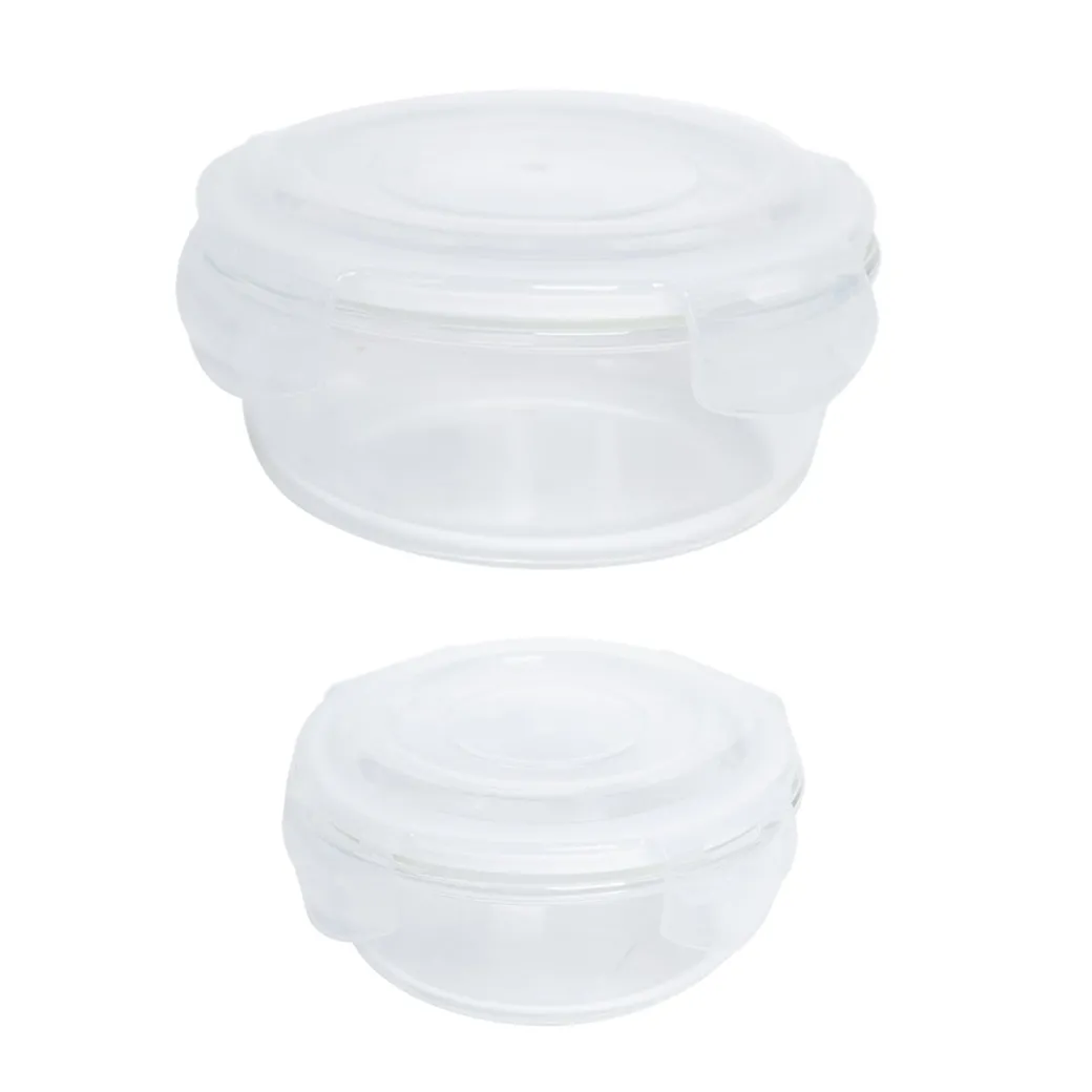 Borosilicate Food Containers (Pack of 2 - 400ml & 620ml)