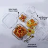 Borosilicate Food Containers (Pack of 3 - 320ml, 800ml & 1200ml)