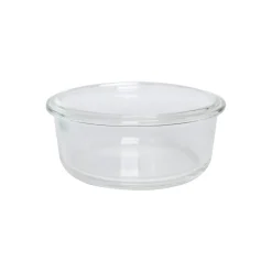 Borosilicate Food Containers (Pack of 2 - 410ml & 570ml) Green Lid