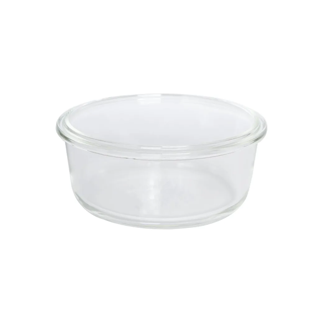 Borosilicate Food Containers (Pack of 2 - 410ml & 570ml) Blue Lid