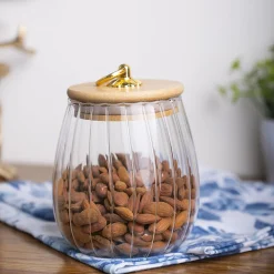 Borosilicate Glass Storage Jar - 650Ml, Glass Texture