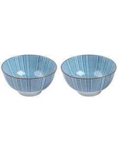Bowls, for Serving, Blue, Ceramic, Set of 2, 300 mL