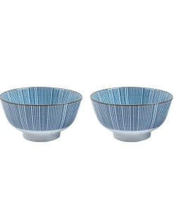 Bowls, for Serving, Blue, Ceramic, Set of 2, 300 mL