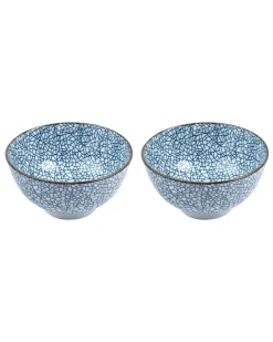 Bowls, Glossy Finish, Royal Blue, Ceramic, Set of 2, 300 mL